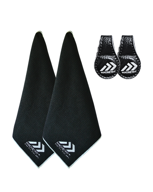 MagnetFit Towel 2 Pack Plus 2 Magnet Clip Bundle