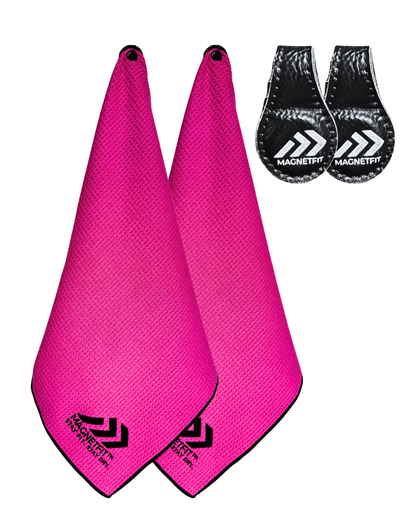 MagnetFit Towel 2 Pack Plus 2 Magnet Clip Bundle