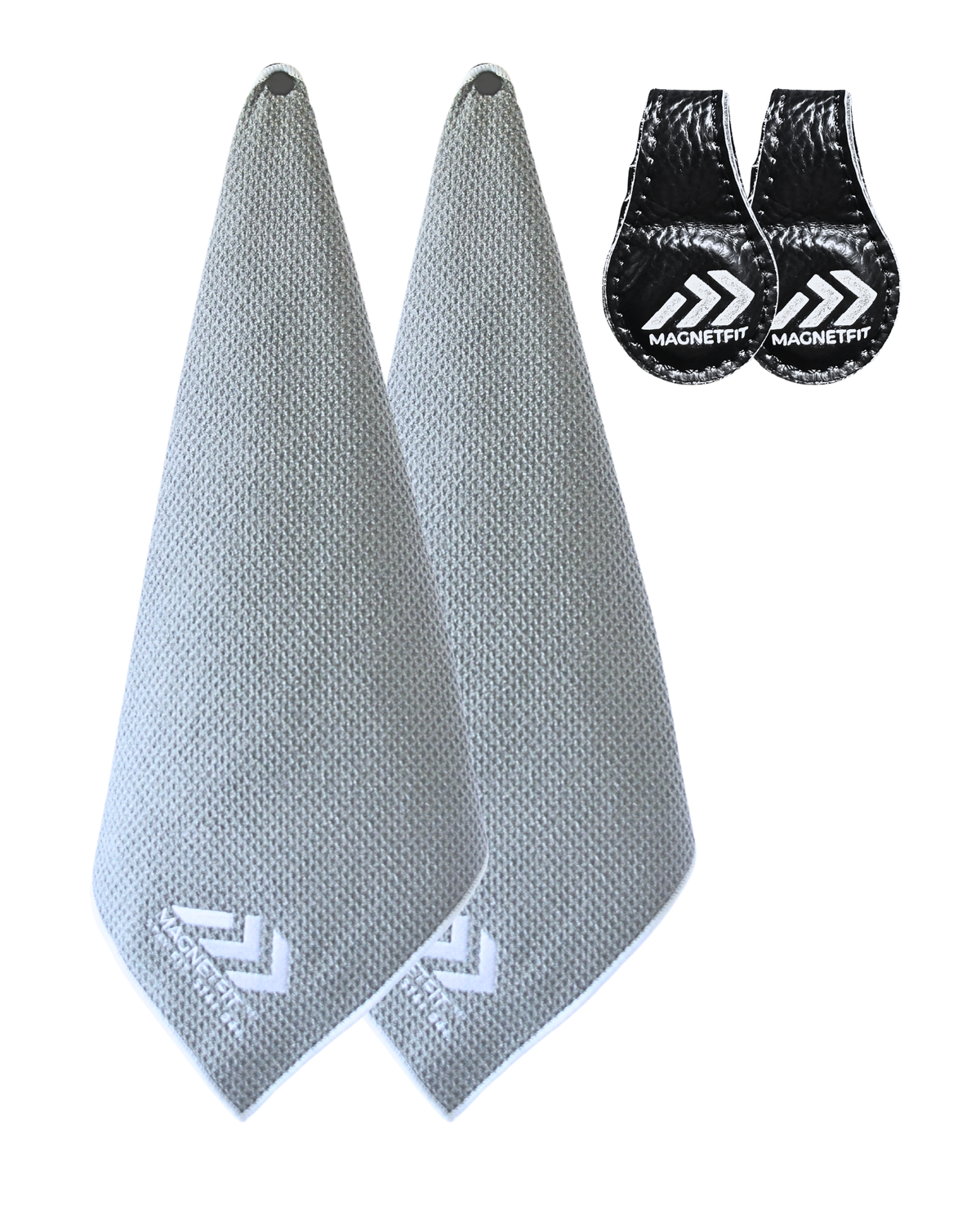 MagnetFit Towel 2 Pack Plus 2 Magnet Clip Bundle