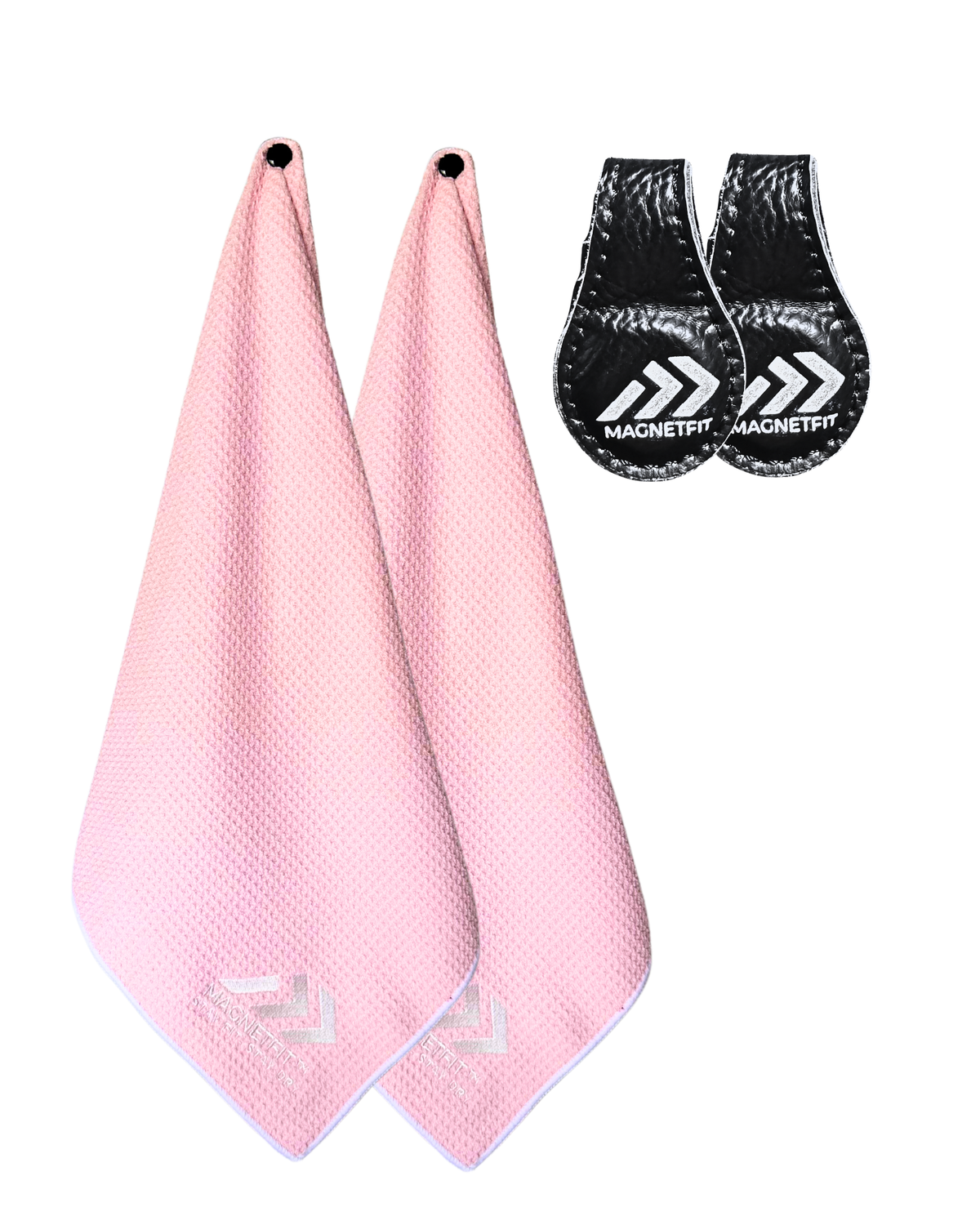 MagnetFit Towel 2 Pack Plus 2 Magnet Clip Bundle