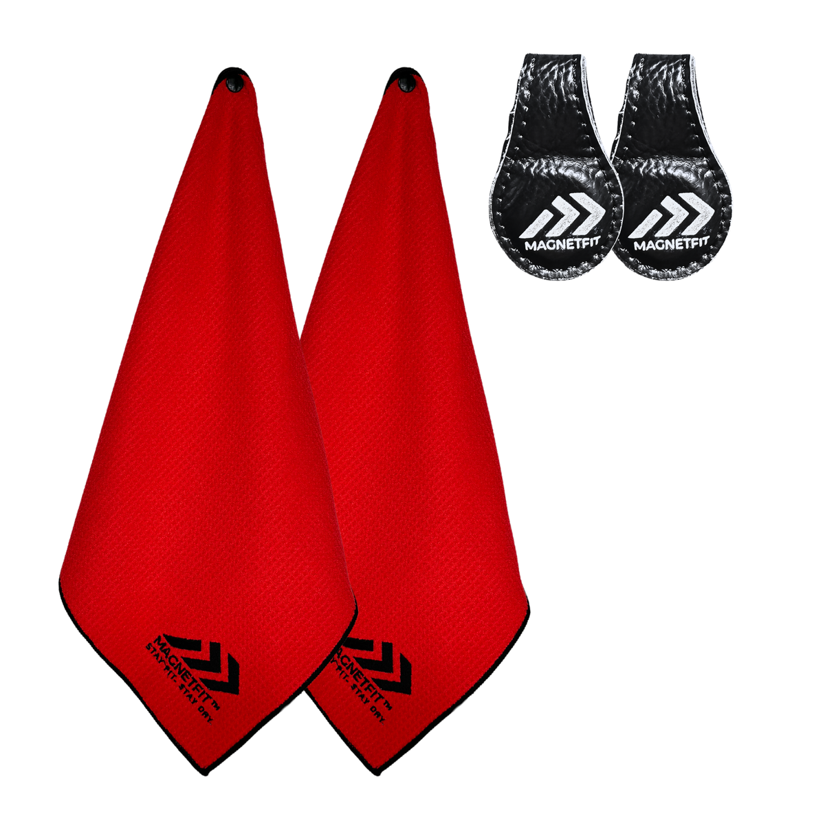 MagnetFit Towel 2 Pack Plus 2 Magnet Clip Bundle